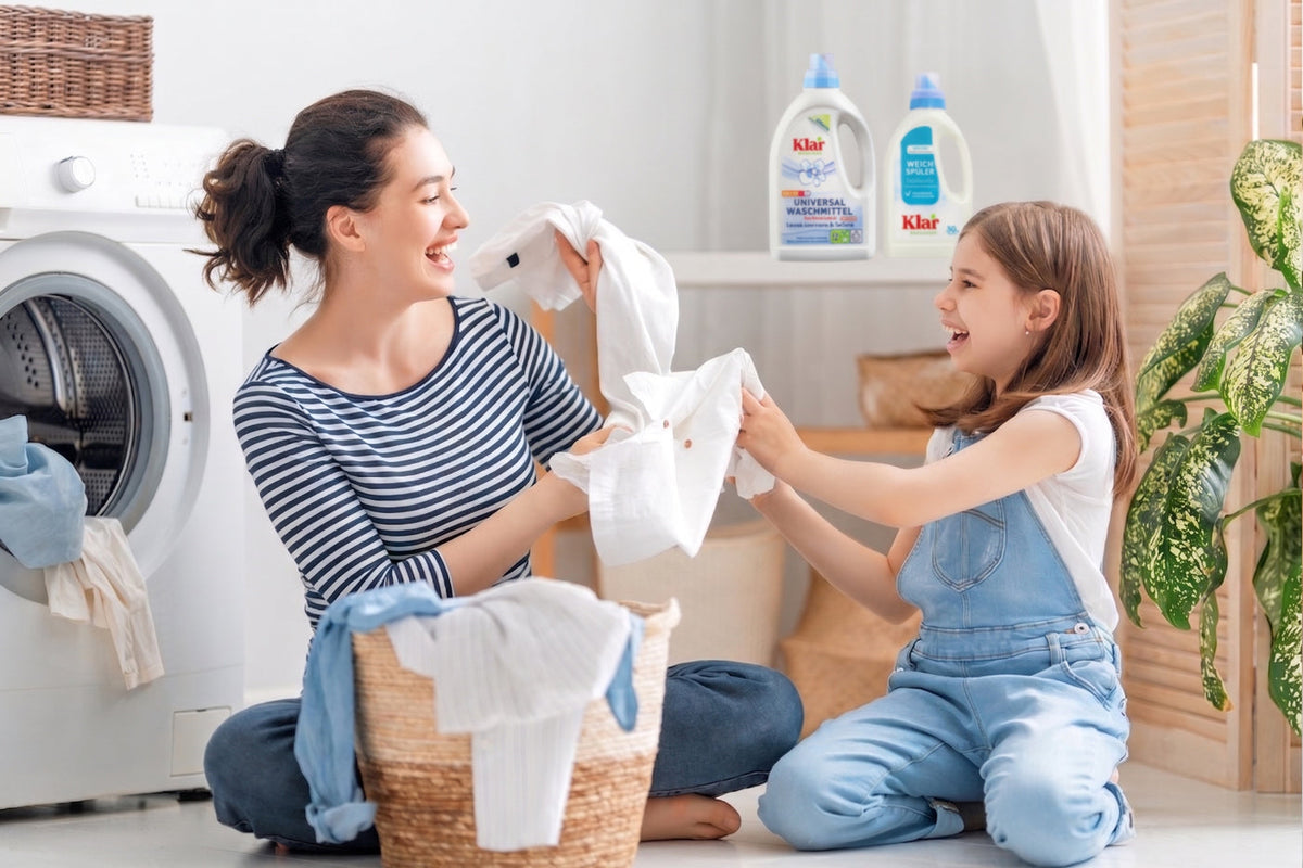 Klar EcoSensitive fragrance-free eco-friendly laundry detergent, dishwashing liquid and bathroom cleaner made in Germany, available in Singapore