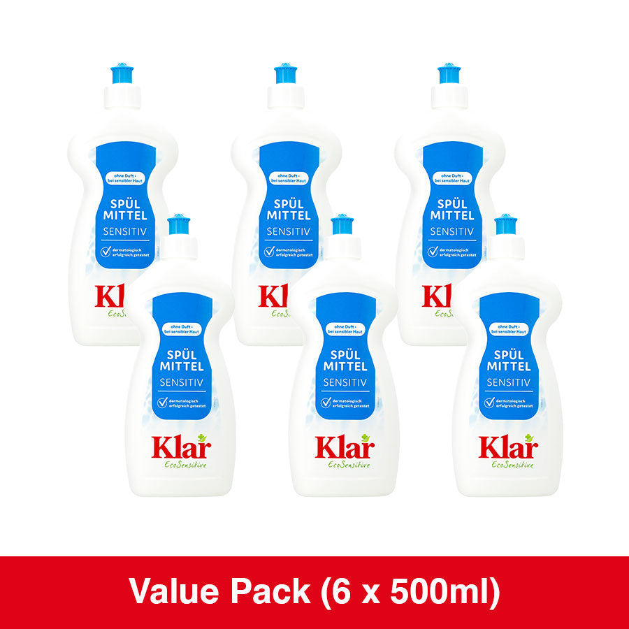 Klar Fragrance-Free Dishwashing Liquid 500ml