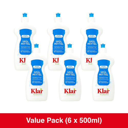 Klar Fragrance-Free Dishwashing Liquid 500ml